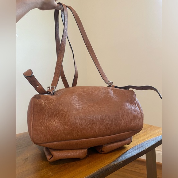 Auth Coach Leather Billie Saddle Brown Backpack - Picture 14 of 16